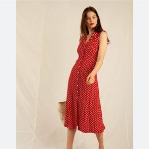 Rouje - Fauve dress - in Provençal red print.
